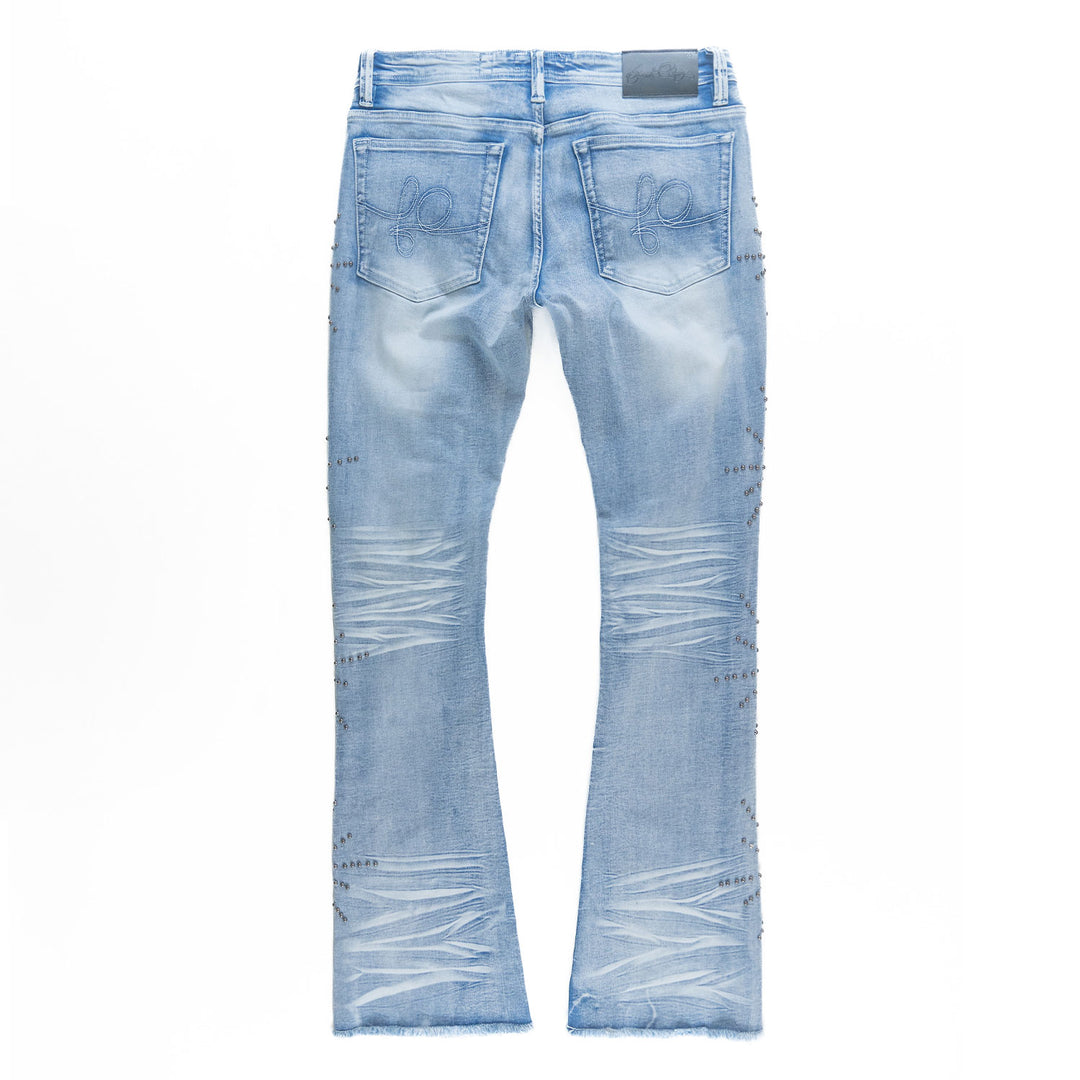 F1735 Spider Stacked Jeans - Light Wash