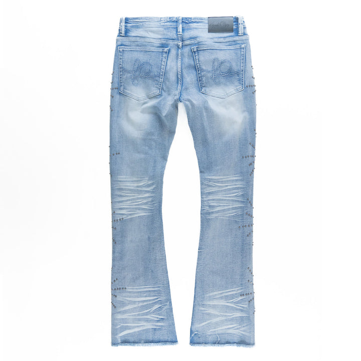 F1735 Spider Stacked Jeans - Light Wash