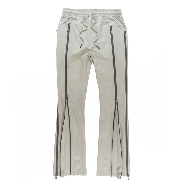 Pants | F1736 Zerelly Nylon Stacked Pants - Gray