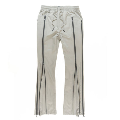 Pants | F1736 Zerelly Nylon Stacked Pants - Gray