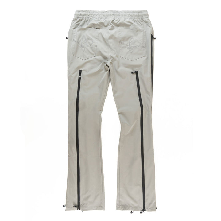 Pants | F1736 Zerelly Nylon Stacked Pants - Gray