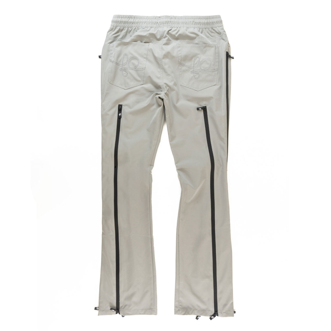 Pants | F1736 Zerelly Nylon Stacked Pants - Gray