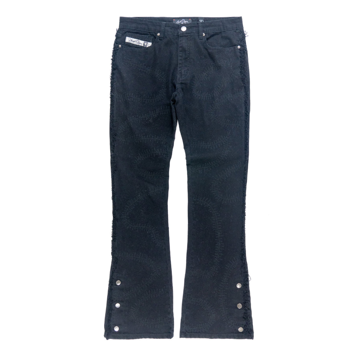Makobi F1737 Cashay 2024 Stacked Jeans in Black, view 2