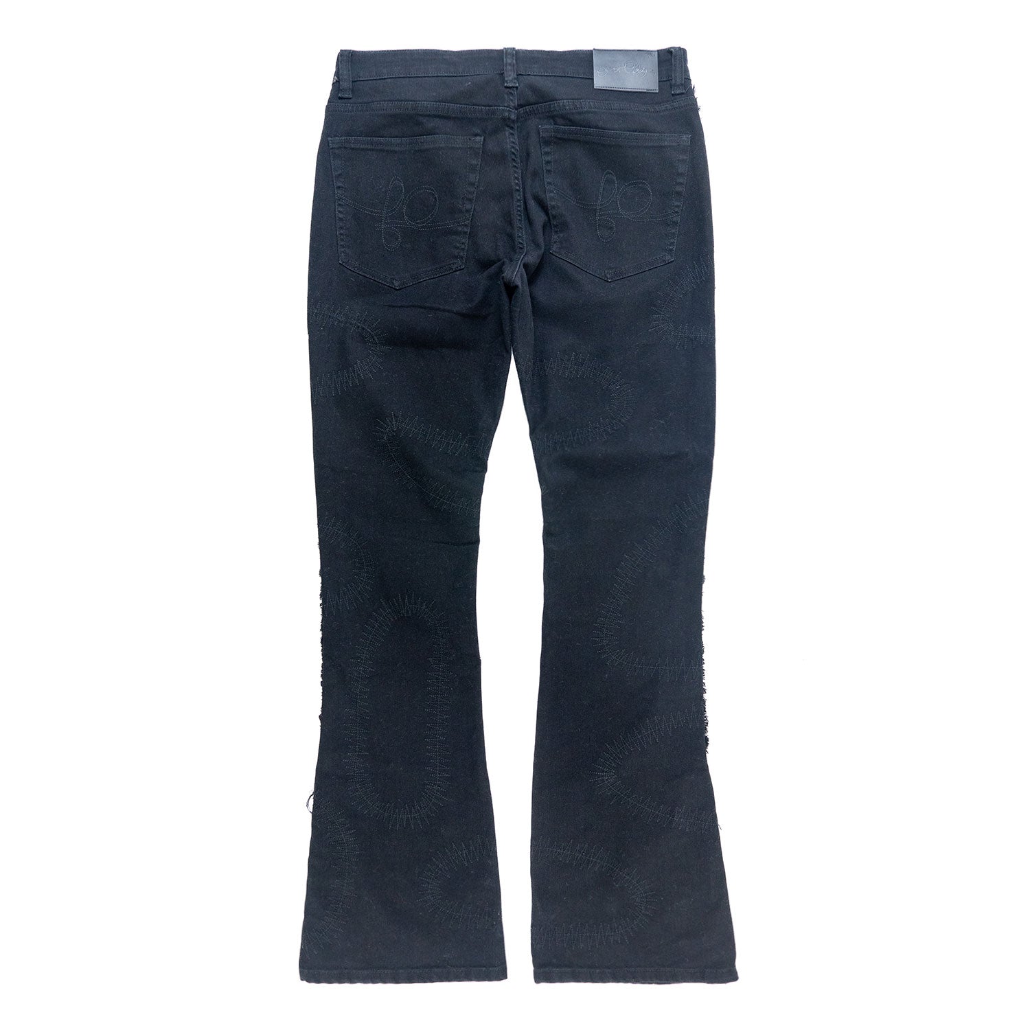 Makobi F1737 Cashay 2024 Stacked Jeans in Black, view 4