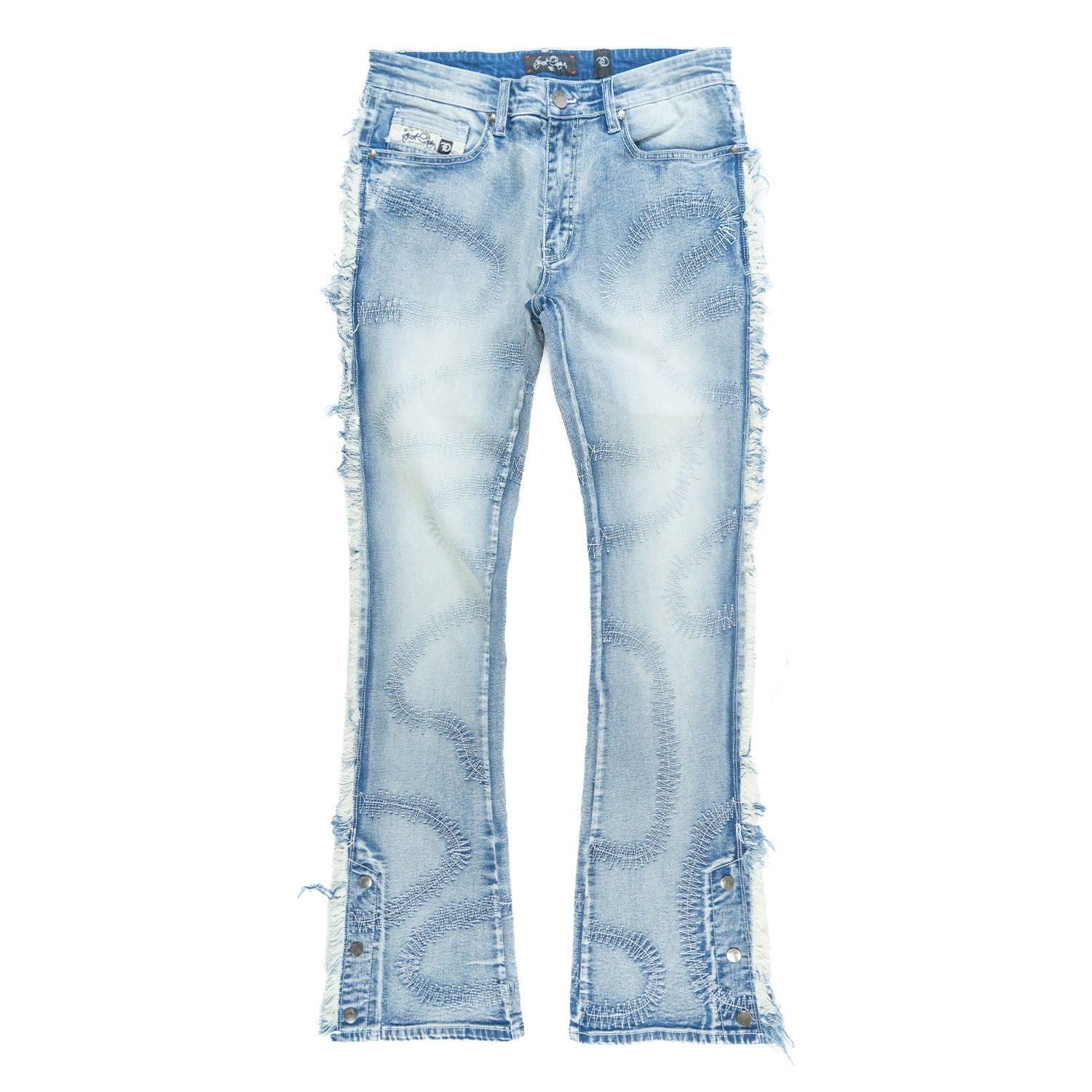 F1737 Cashay 2024 Stacked Jeans - Light Wash