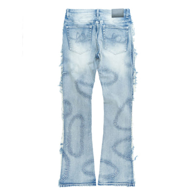 F1737 Cashay 2024 Stacked Jeans - Light Wash