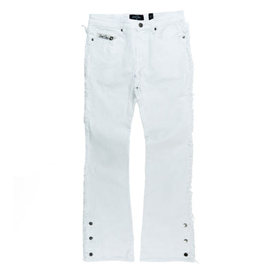 F1737 Cashay 2024 Stacked Jeans - White