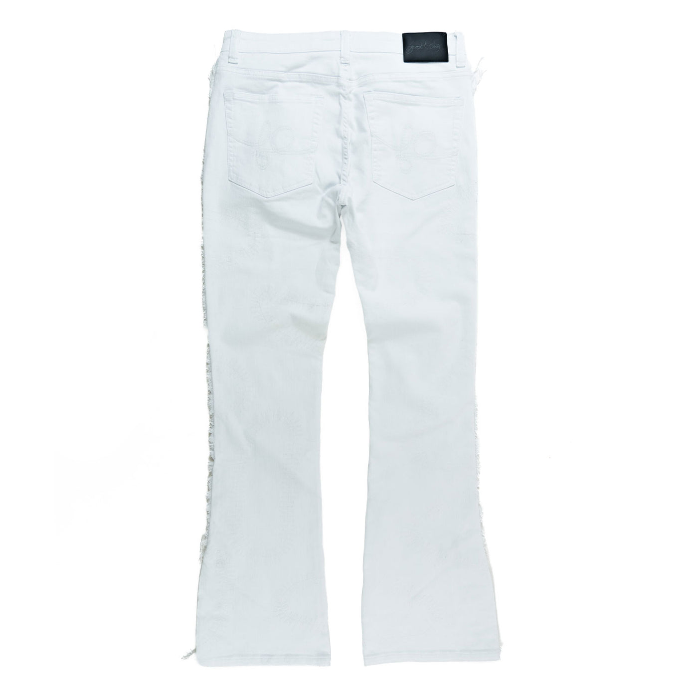 F1737 Cashay 2024 Stacked Jeans - White