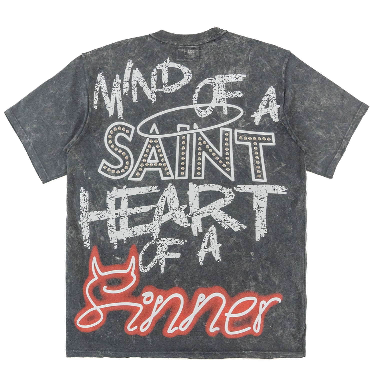 Makobi F173 Sinners Boxed Tee in Black, view 5