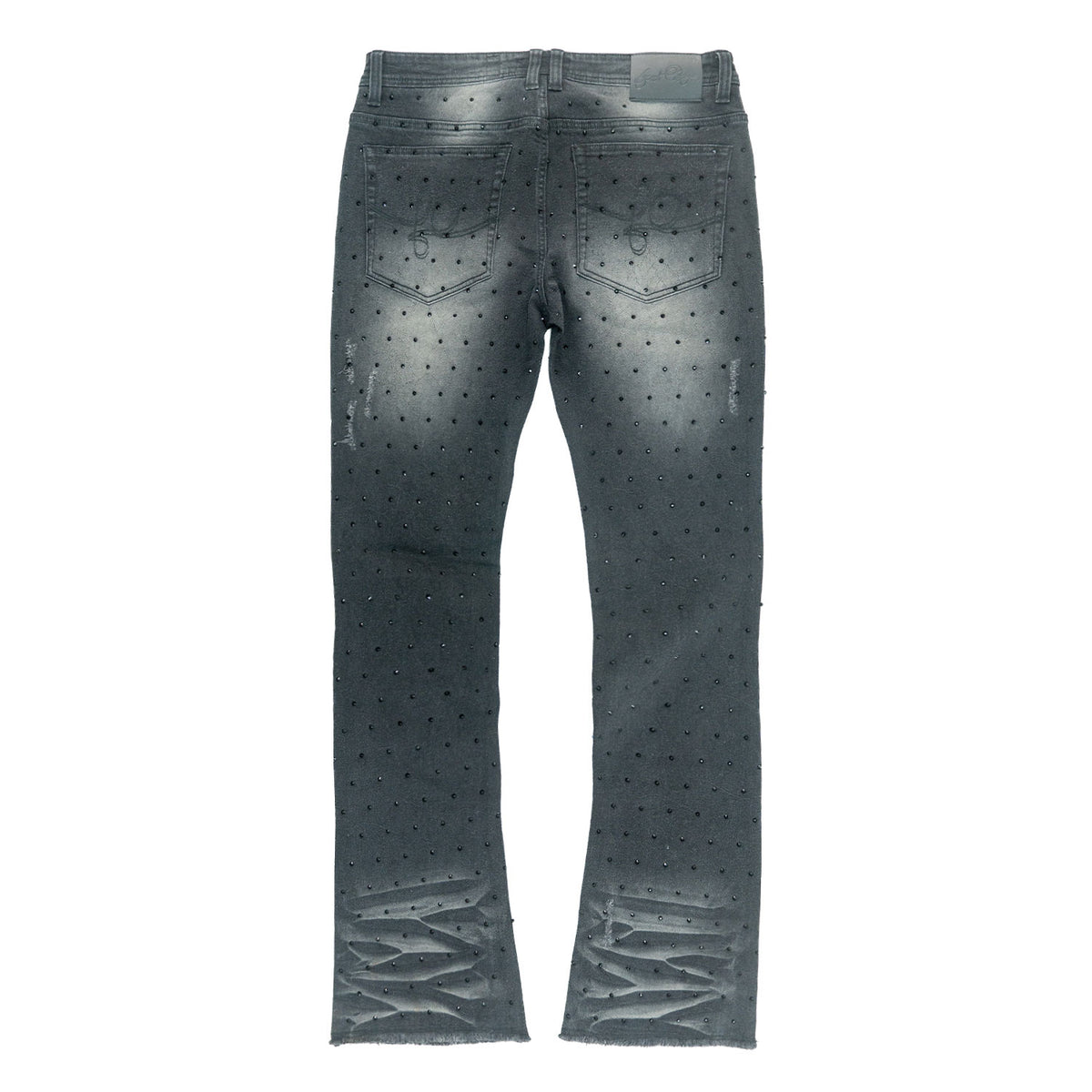 F1746 Amoto Stacked Pants - Black