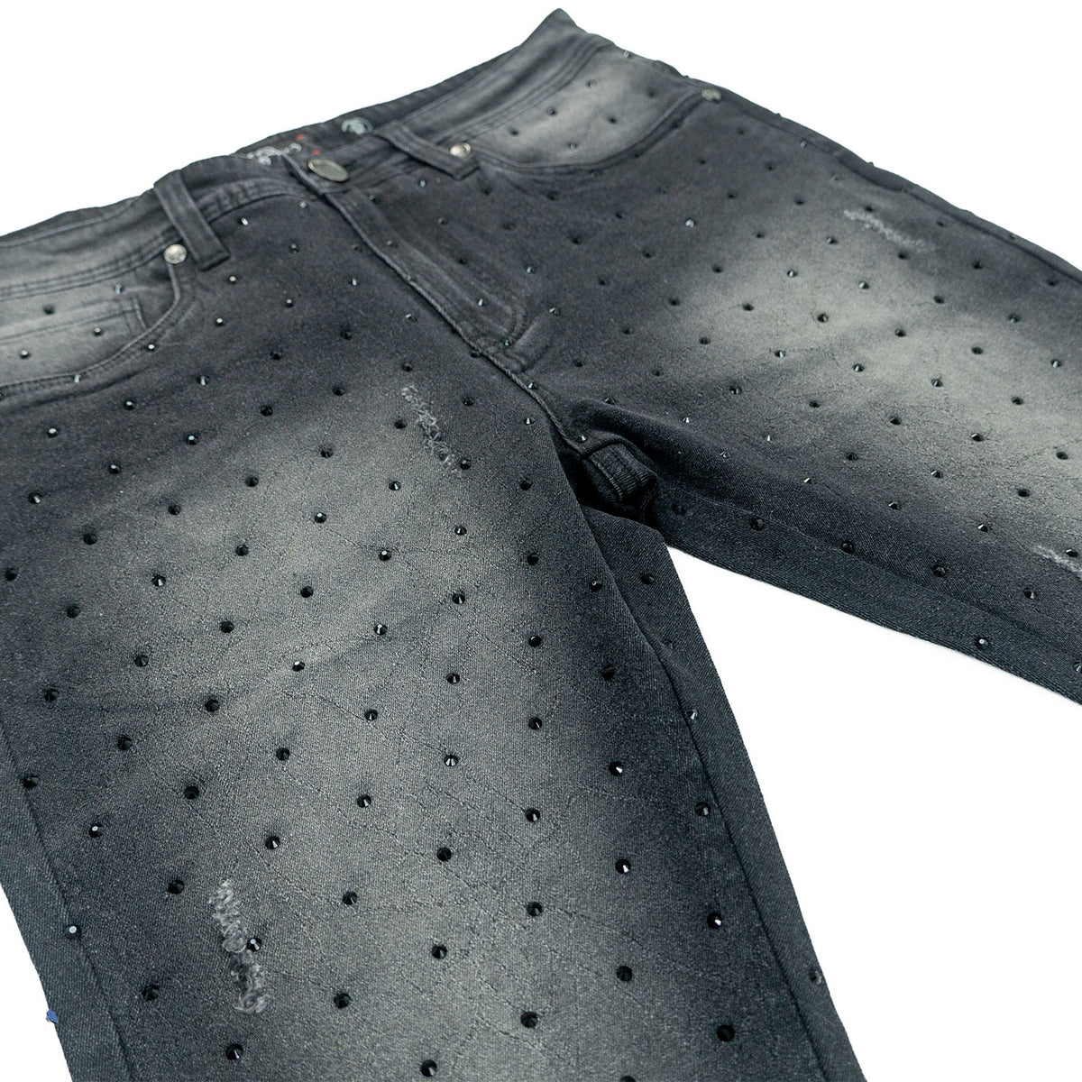 F1746 Amoto Stacked Pants - Black
