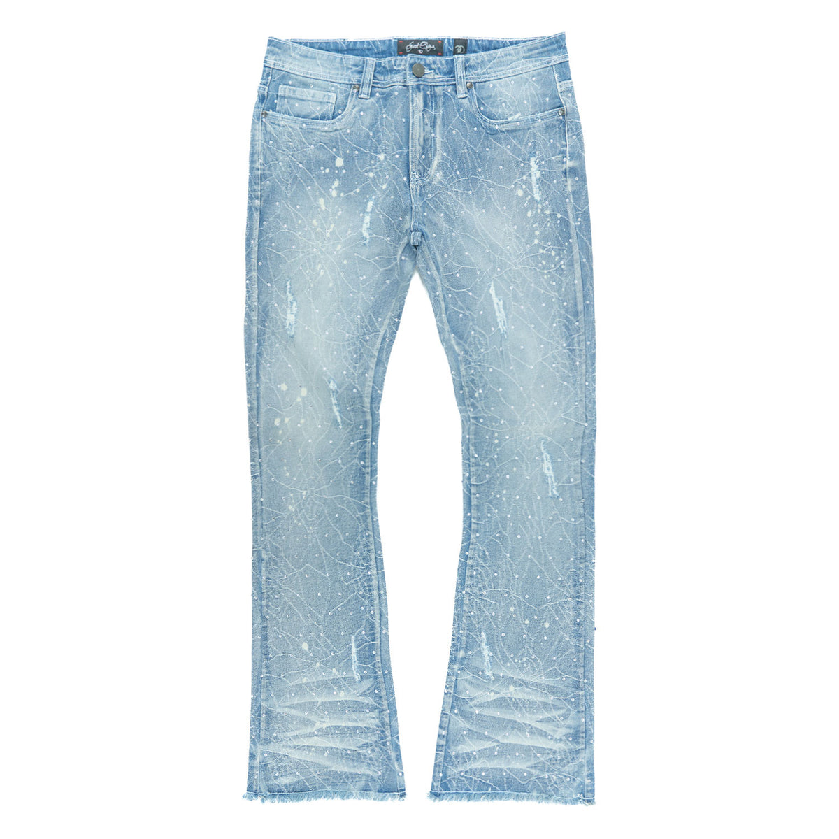 F1746 Amoto Stacked Pants - Light Wash