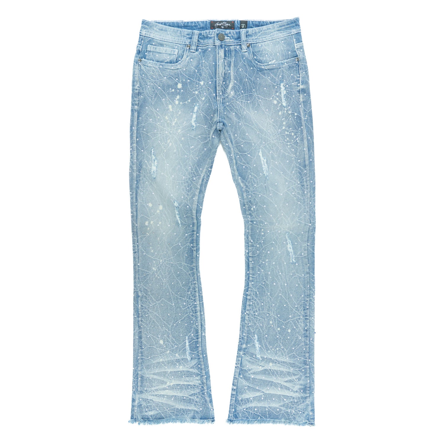 F1746 Amoto Stacked Pants - Light Wash