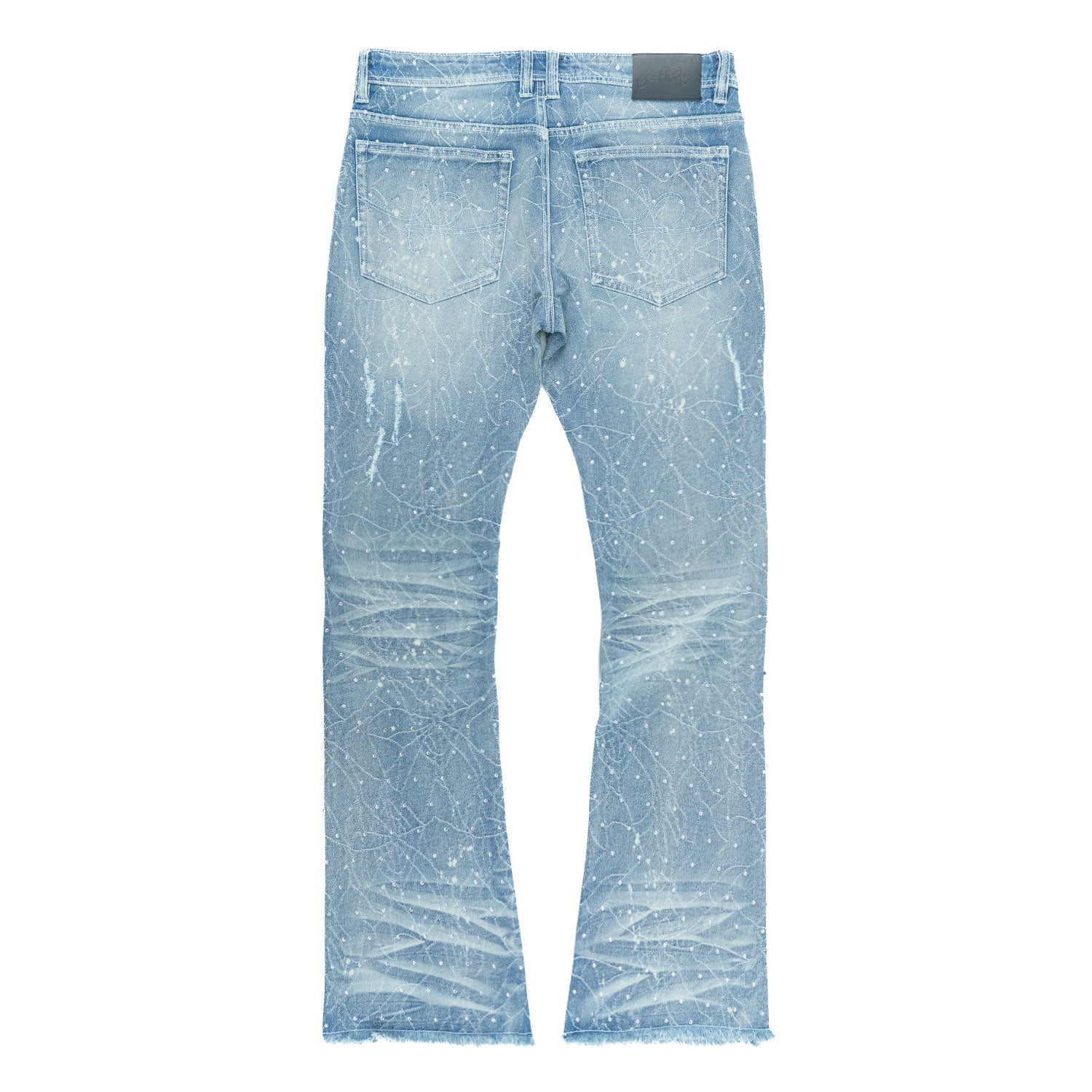 F1746 Amoto Stacked Pants - Light Wash
