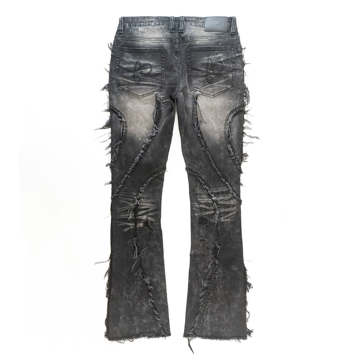 F1757 Moretti Stacked Pants - Black