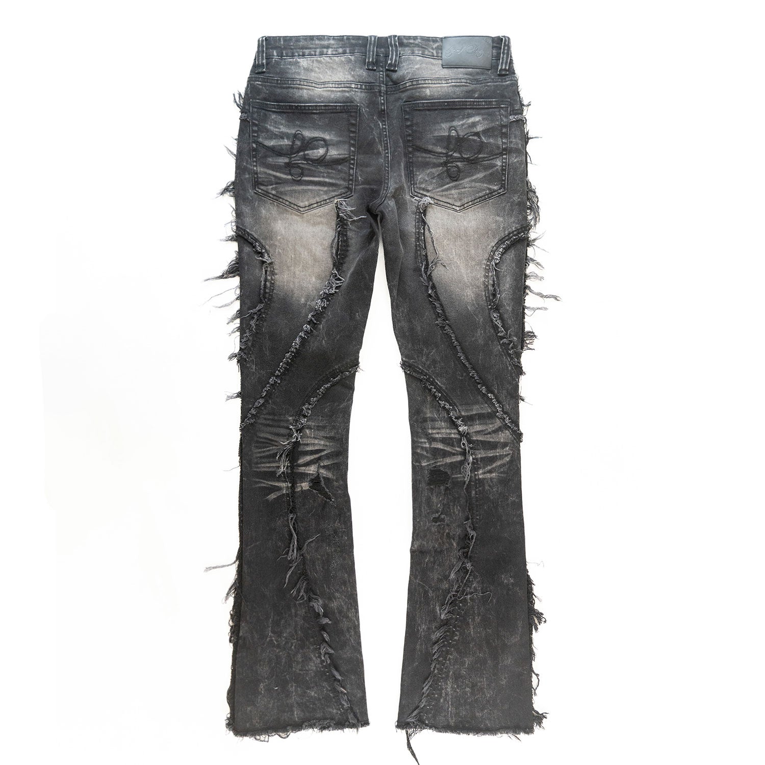 F1757 Moretti Stacked Pants - Black