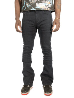 F1764 Romano Stacked Stone Pants - Black