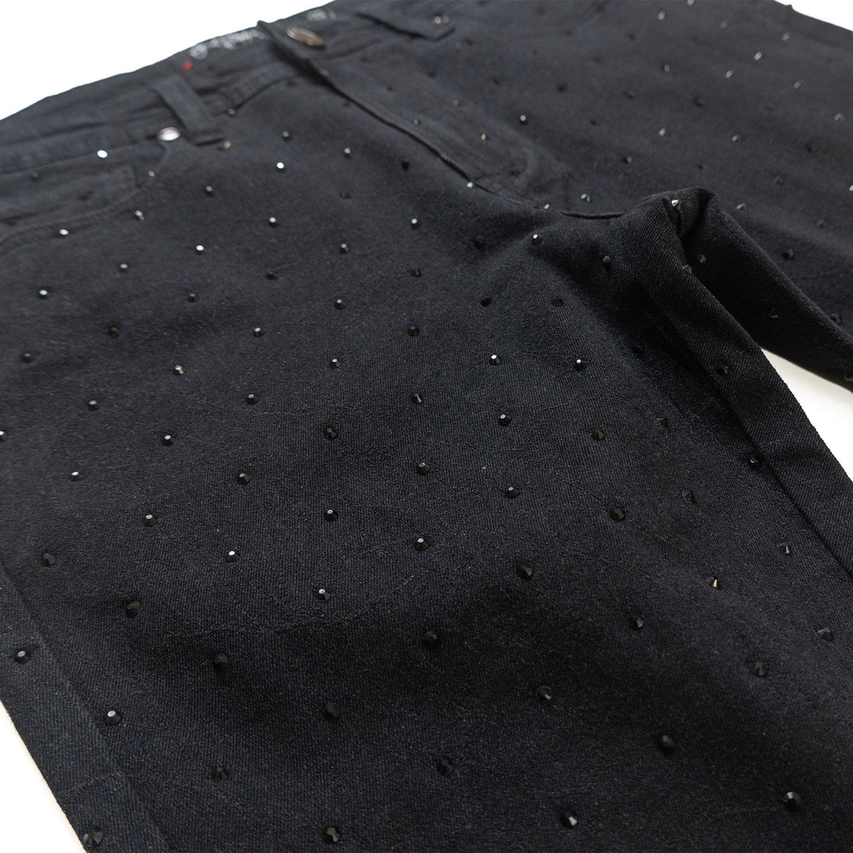 Makobi F1764 Romano Stacked Stone Pants in Black, view 4