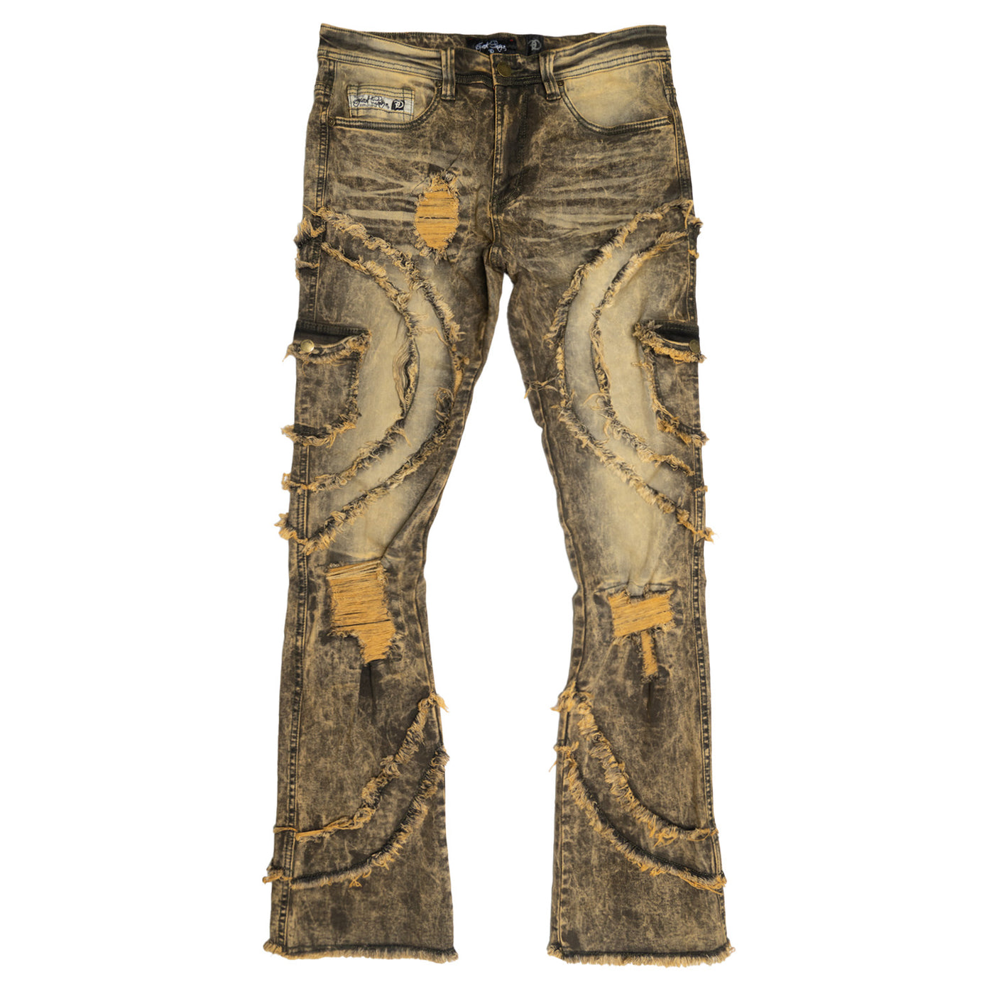 F1767 Tascotto Stacked Jeans - Olive