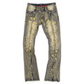 Makobi F1774 Cashay Prime Stacked Jeans in Dirt
