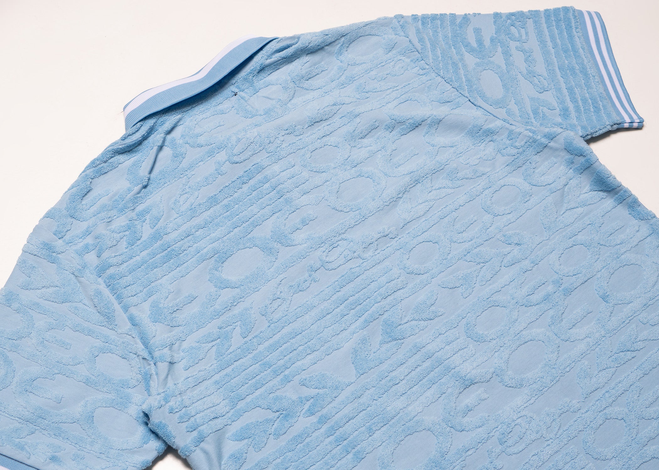 Makobi F178 Baroque Terry Polo in Blue, view 6