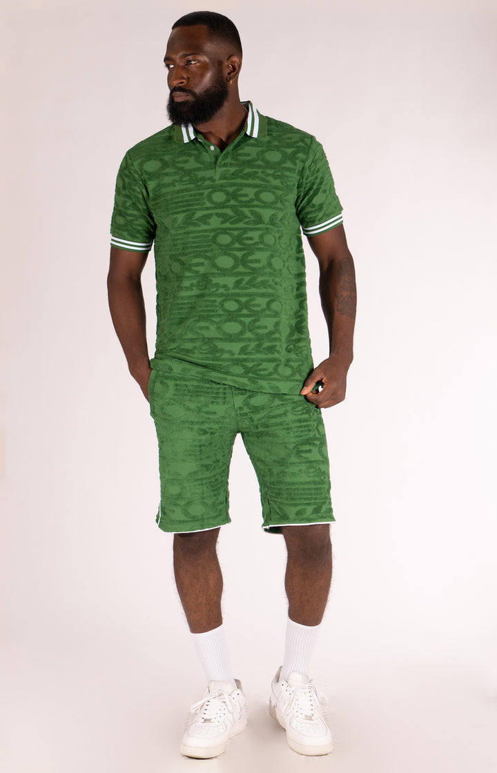 F628 "Aye ni Tirẹ" Tapestry Shorts - Black