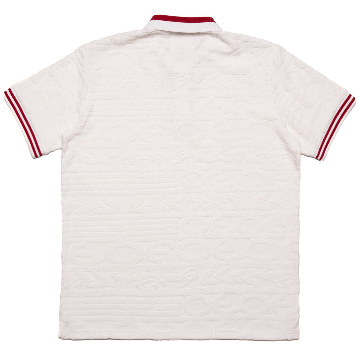 Makobi F178 Baroque Terry Polo in White, view 5