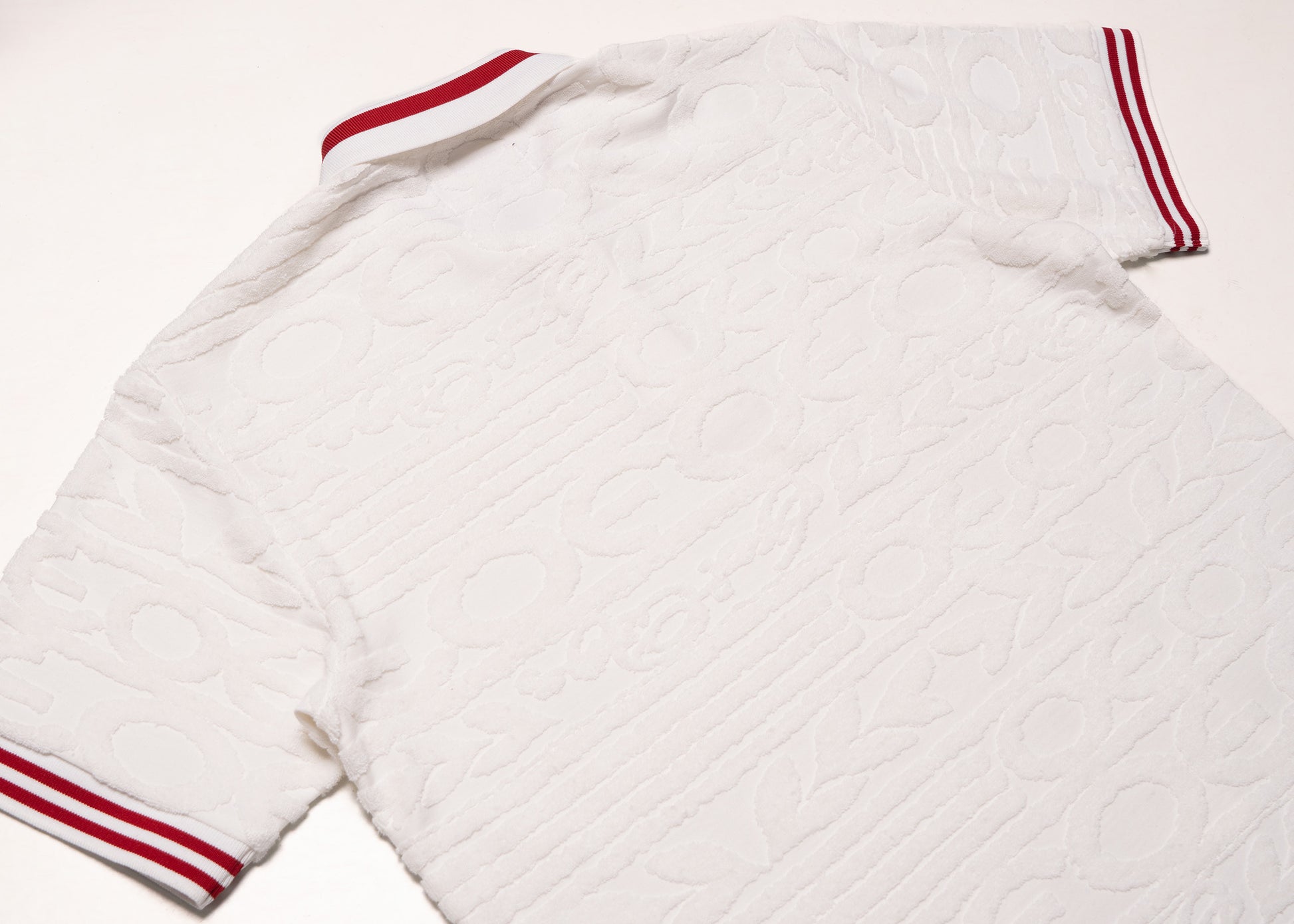 Makobi F178 Baroque Terry Polo in White, view 6