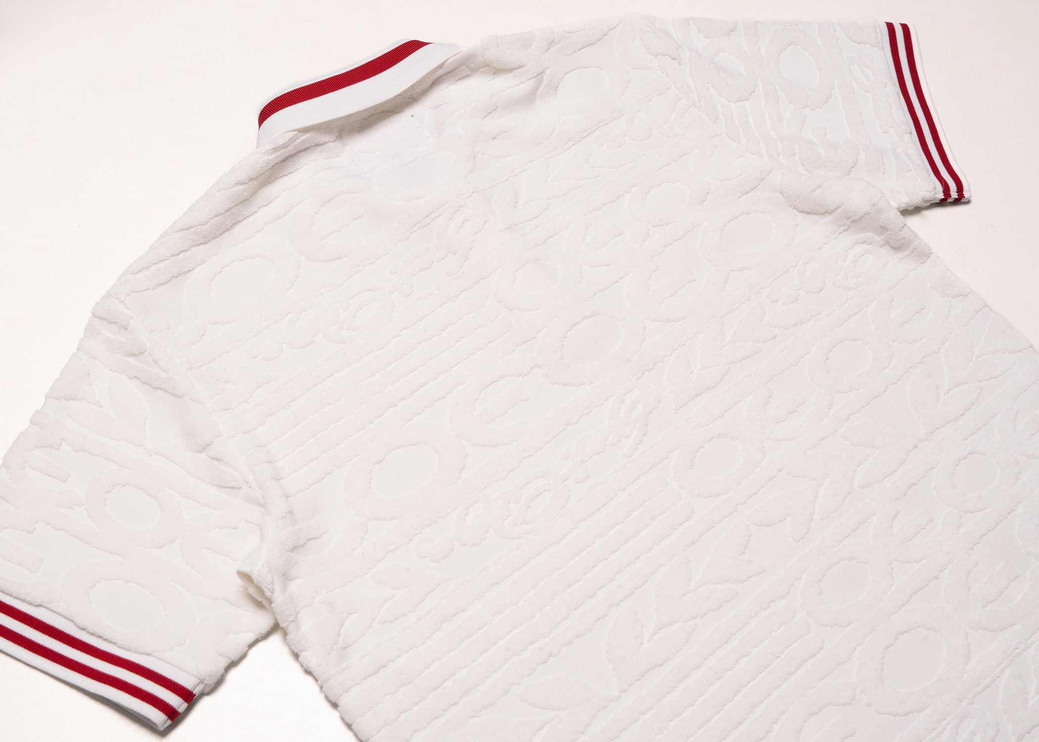 Makobi F178 Baroque Terry Polo in White, view 6