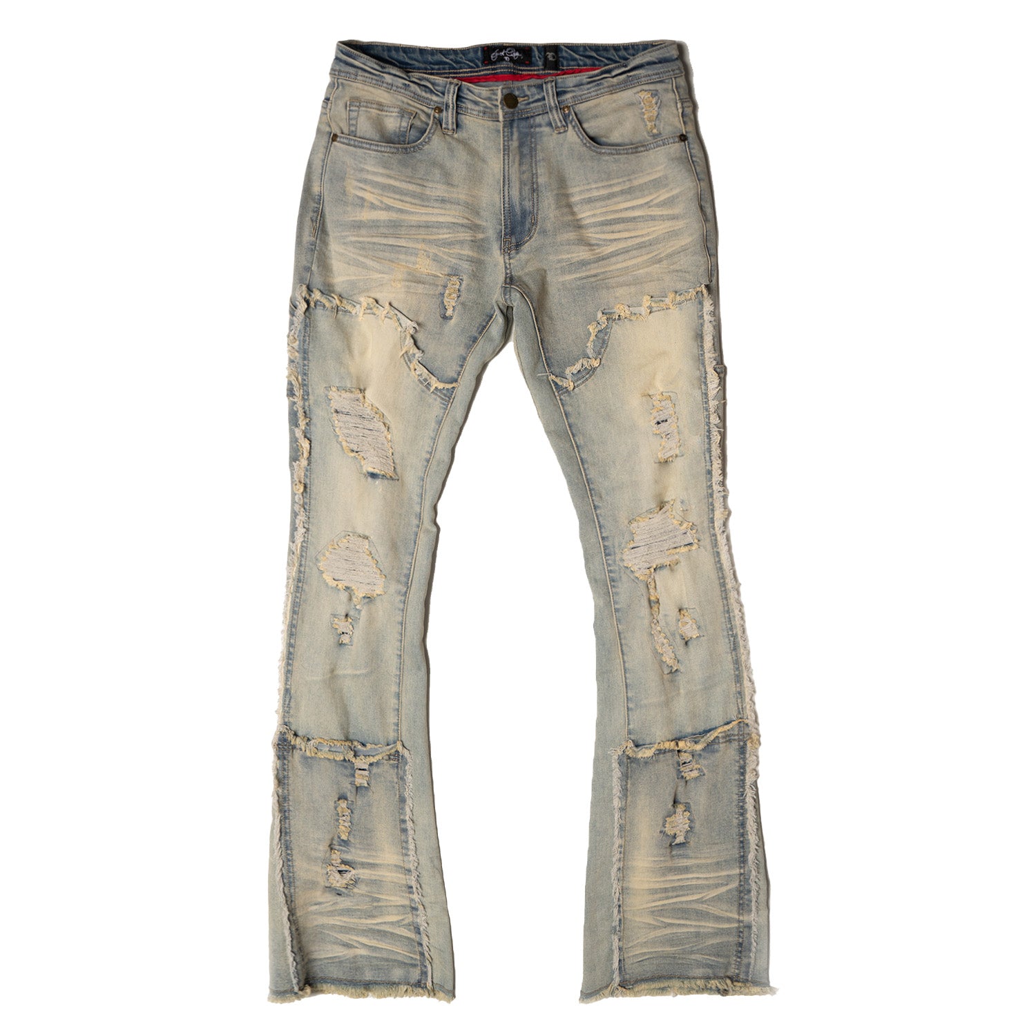 F1781 Gambol Stack Jeans - Dirt – Makobi Jeans USA