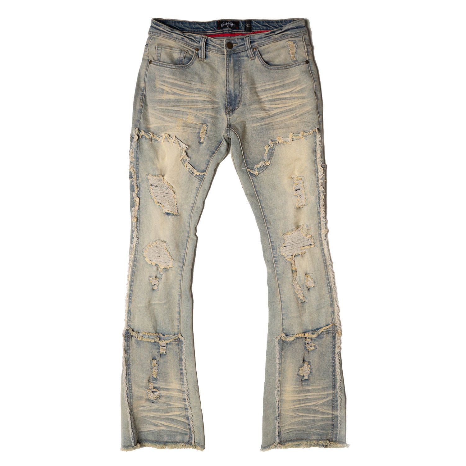 Makobi F1781 Gambol Stack Jeans in Dirt