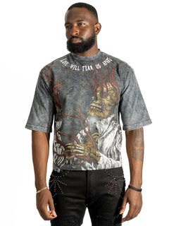 F179 Heartless Cropped - Black