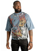 F179 Heartless Cropped - Blue