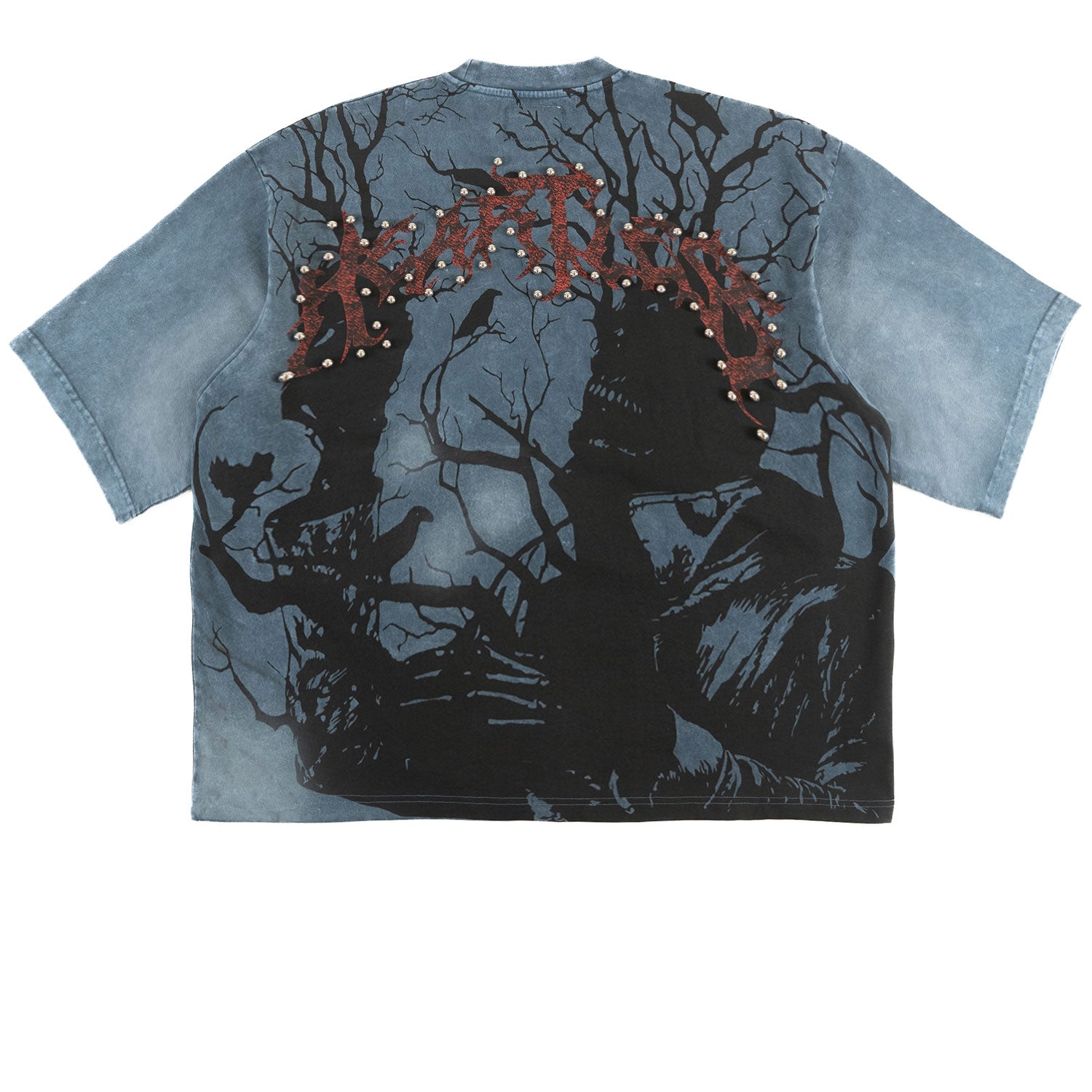 F179 Heartless Cropped - Blue