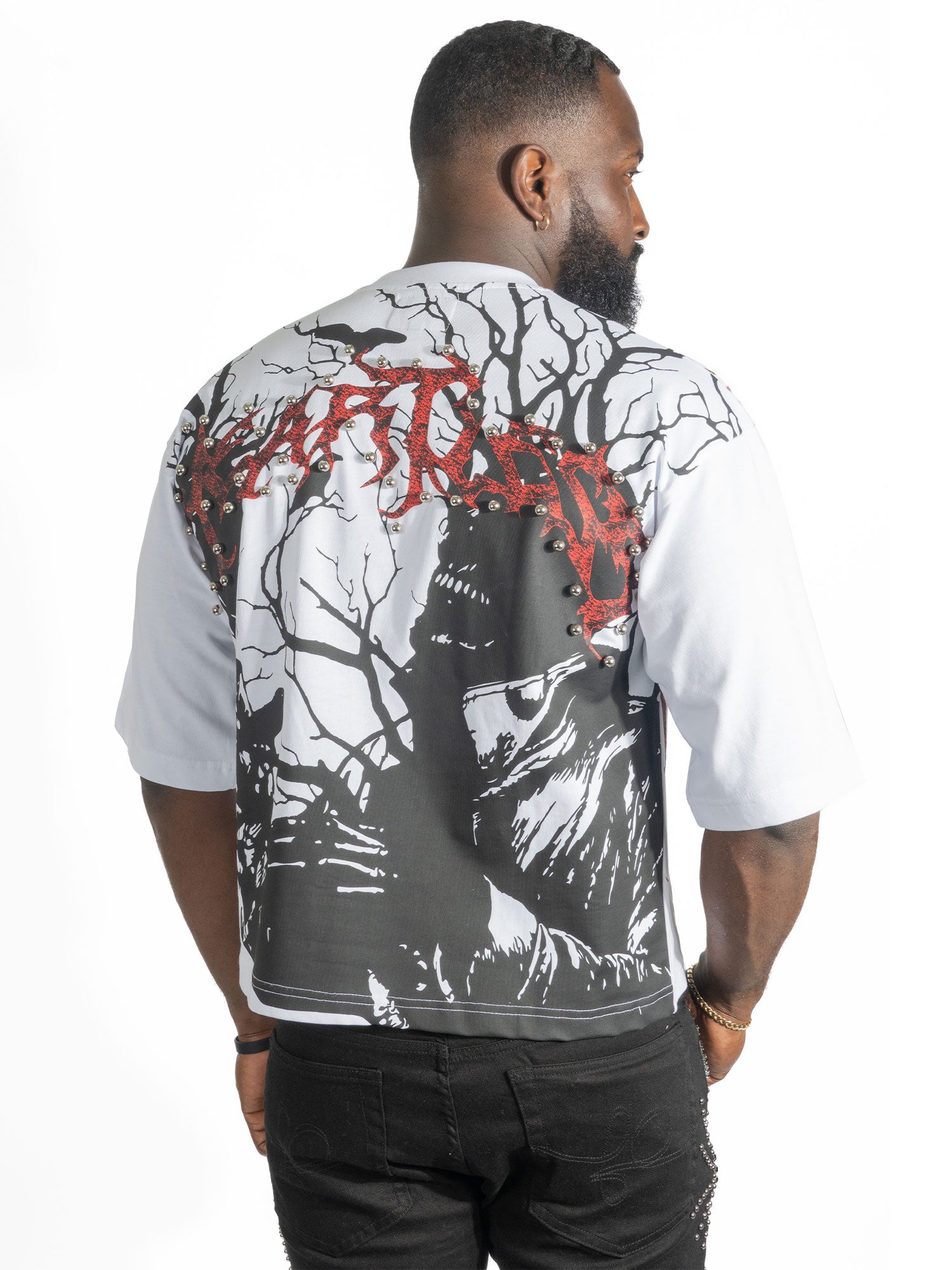 F179 Heartless Cropped - White