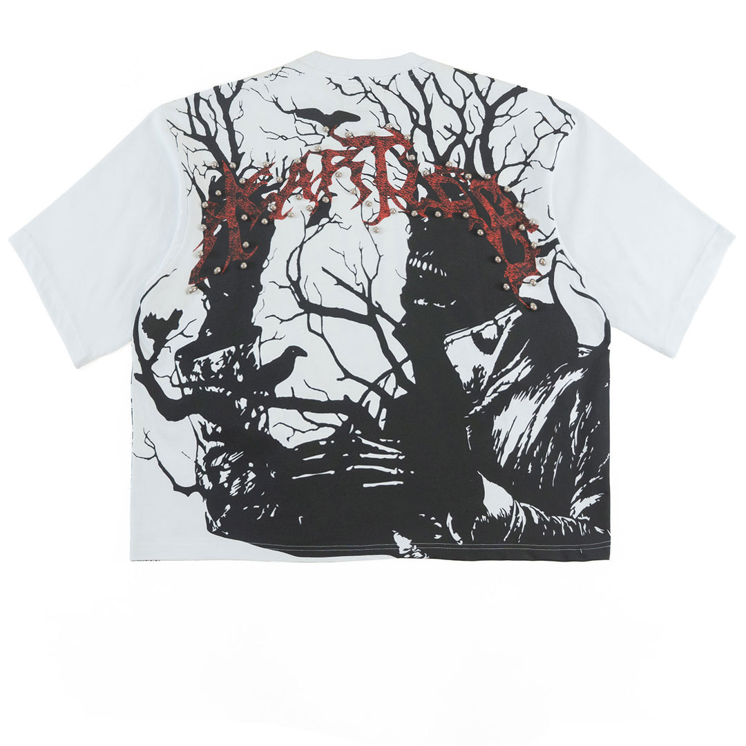 Tee | F179 Heartless Cropped - White