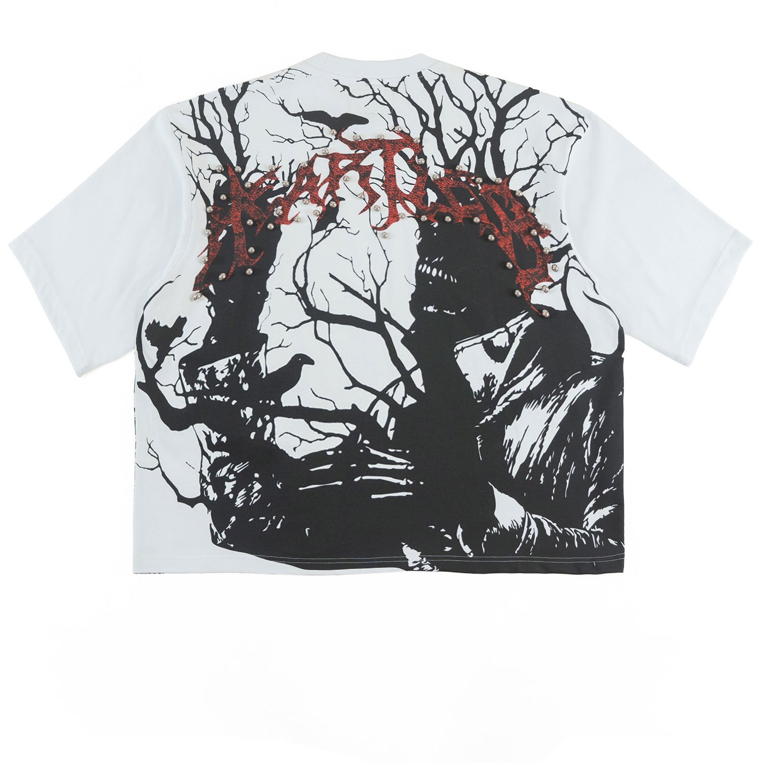 F179 Heartless Cropped - White