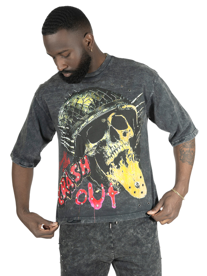 F180 Crash Out Tee - Black