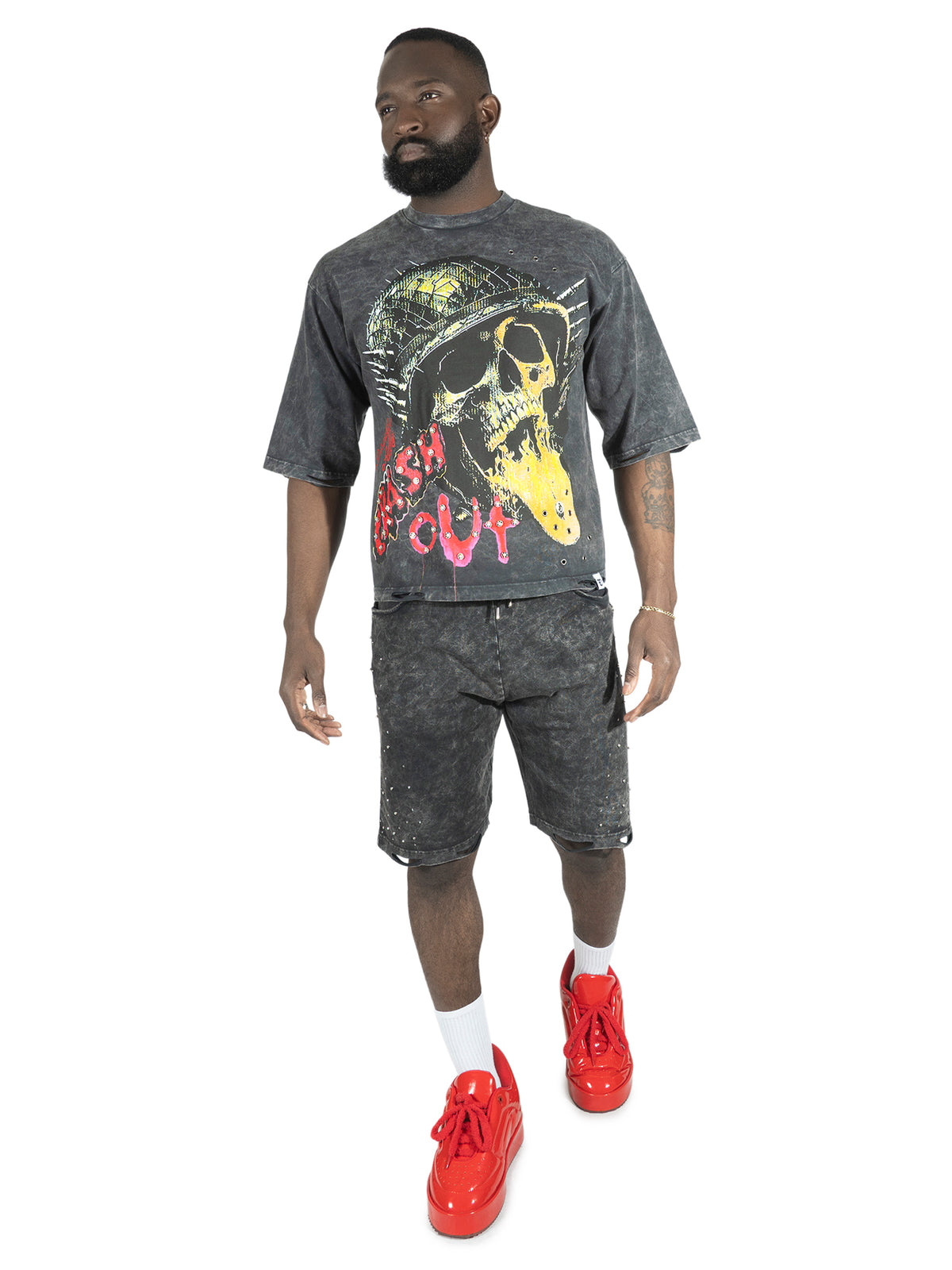 F180 Crash Out Tee - Black