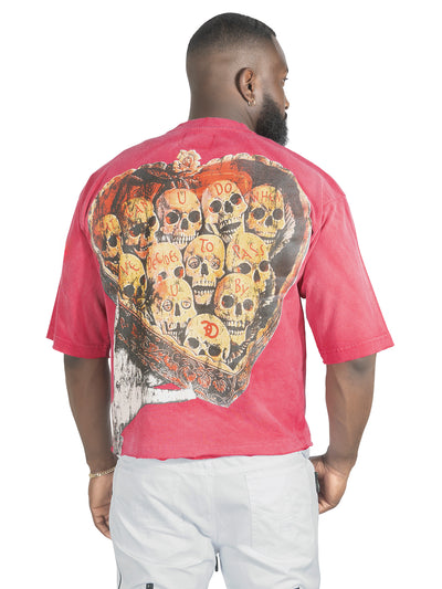 Tee | F182 Hopeless Romantic Cropped - Fuchsia Red