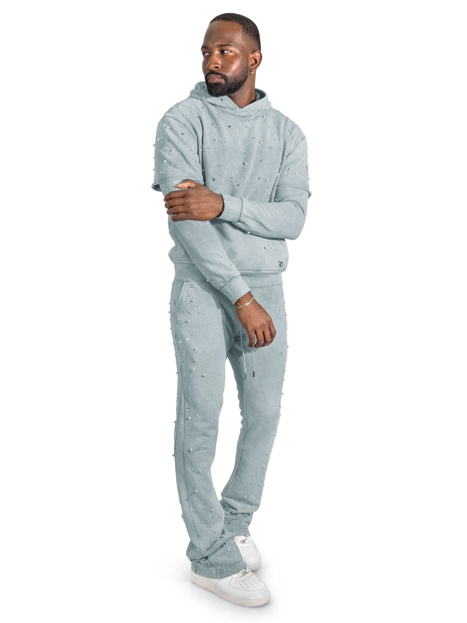 F187 Bellucci Hoodie Set - Gray