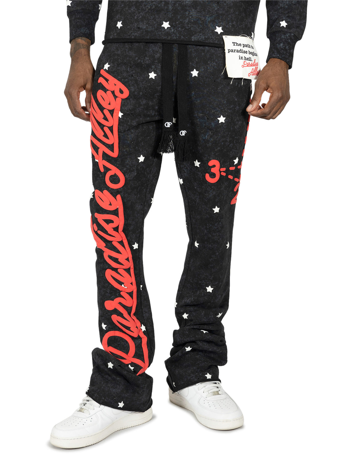 Makobi F304 Paradise Alley Jogger Set in Black, view 7