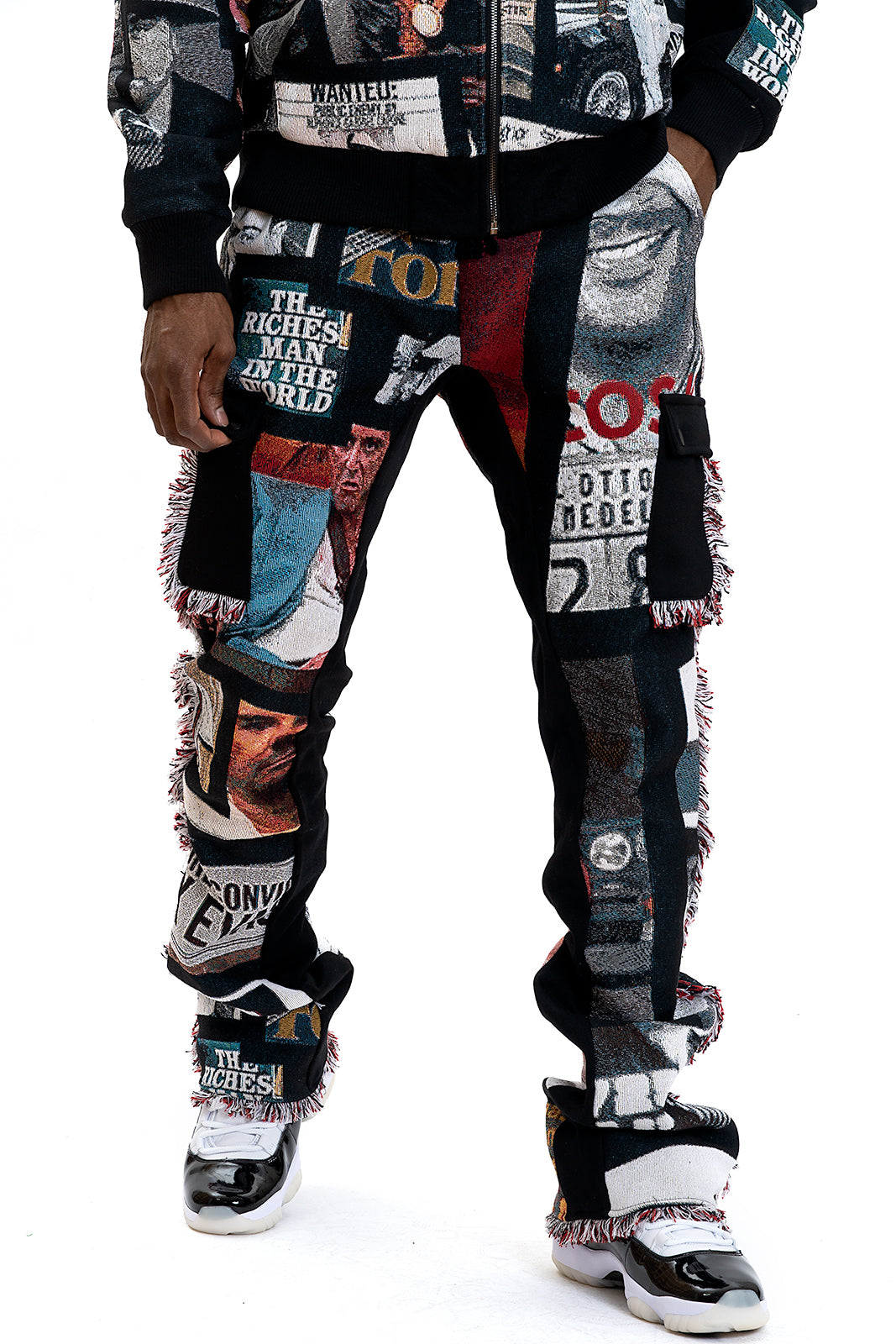 F1908 Narco Tapestry pants - Black