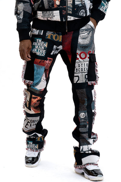 F1908 Narco Tapestry pants - Black