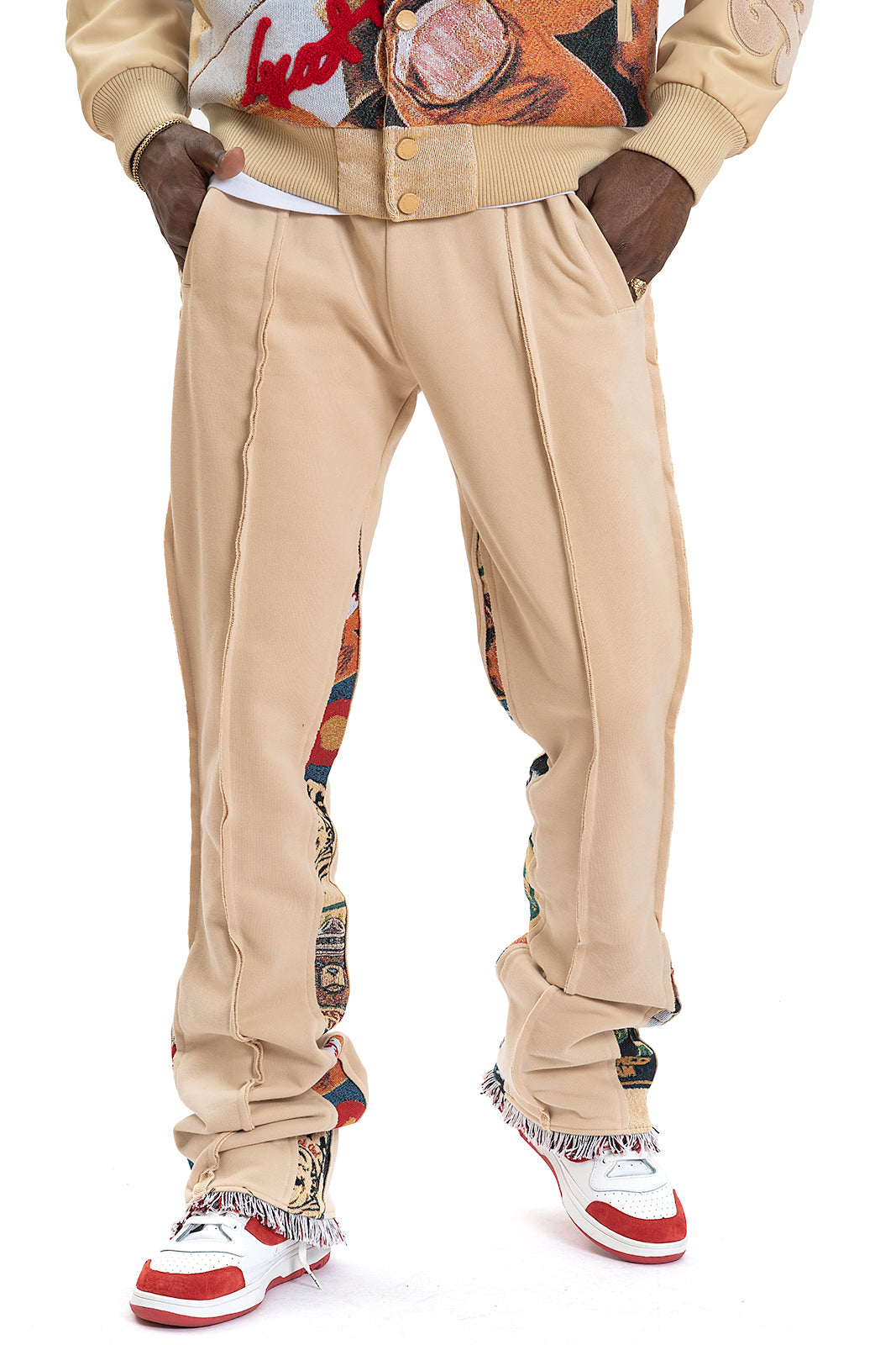 F1959 Frost Blow French Terry Pants - Khaki