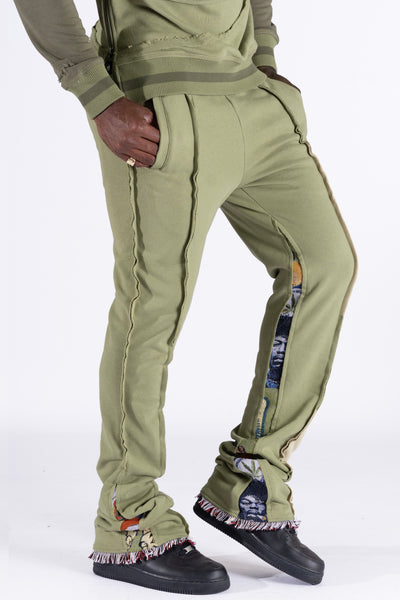 F1959 Frost Blow French Terry Pants - Olive