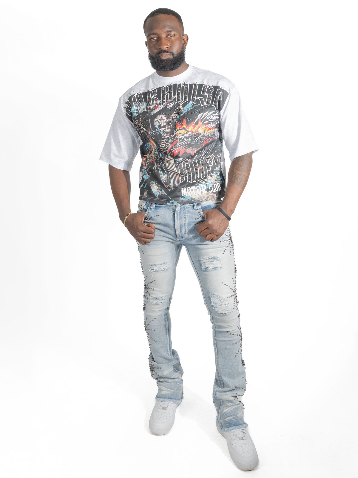 F198 P. Alley Tee - White