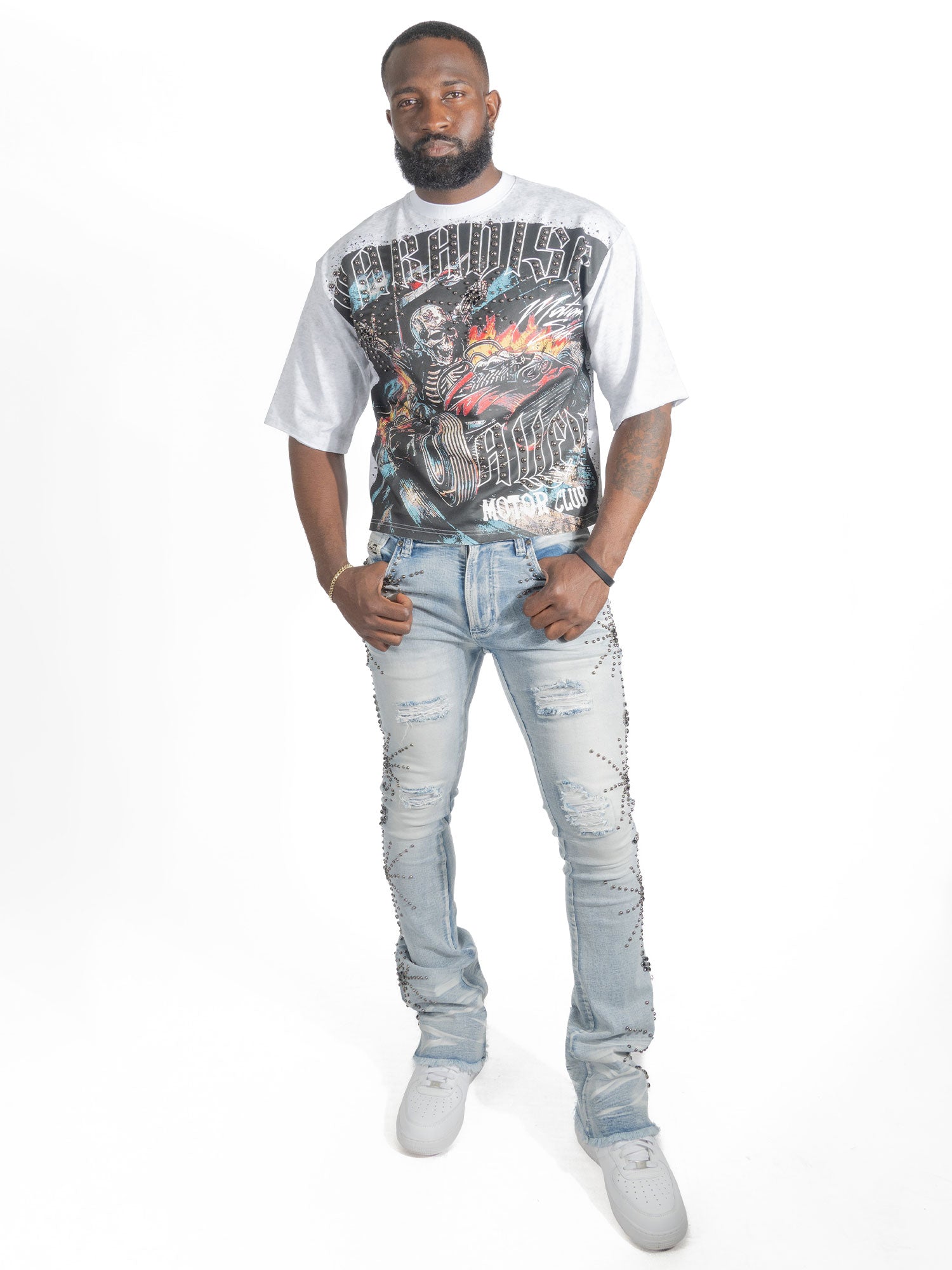 F198 P. Alley Tee - White
