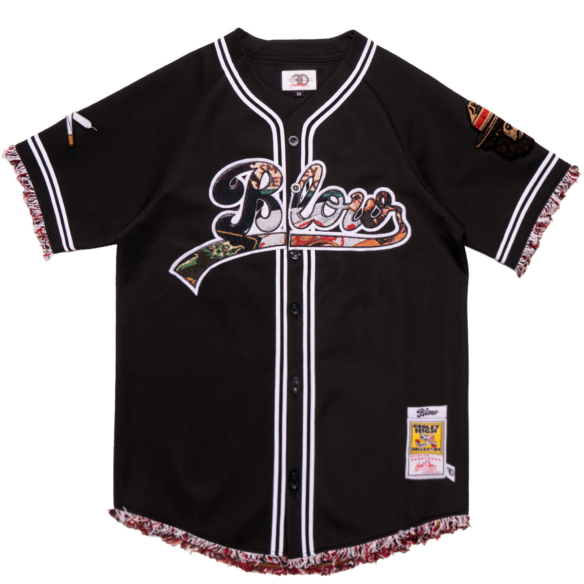Makobi F259 Blow Poly Baseball Shirt in Black