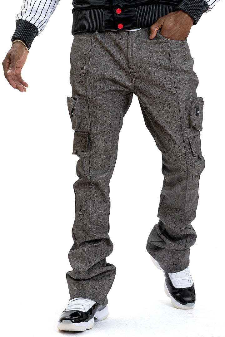 F2789 CASA DE Vegan Leather Pants - Black